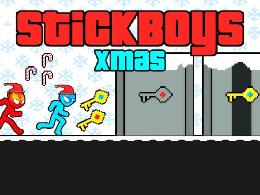 Captura de pantalla del juego StickBoys Xmas - arcade - Juego gratuito en línea