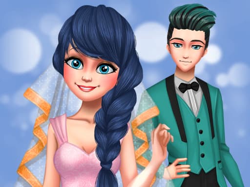 Dotted Girl Wedding game screenshot - girls - Free online game