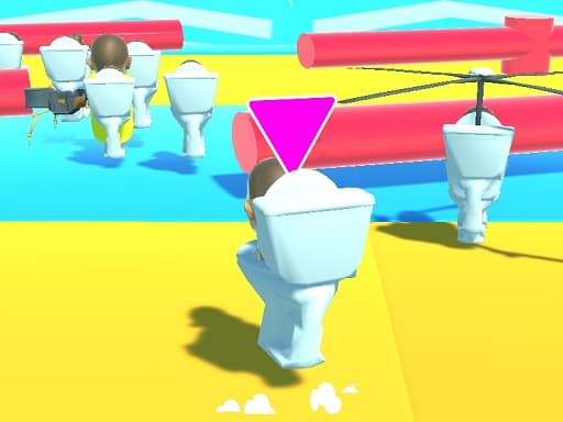 Fall Boys Skibidi Toilet game screenshot - action - Free online game