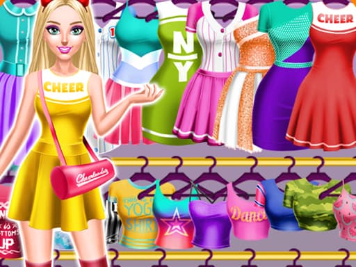 Cheerleader Magazine Dress &amp; Makeover for Girls game screenshot - girls - Free online game