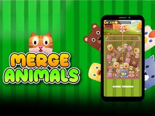 Merge Animals game game screenshot - puzzles - Free online game