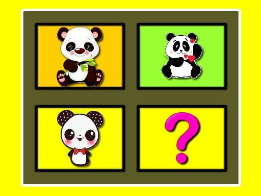 Captura de pantalla del juego Baby Panda Memory - girls - Juego gratuito en línea