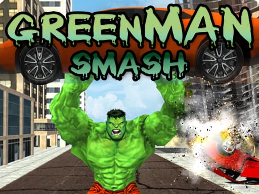 Green Man Smash game screenshot - action - Free online game