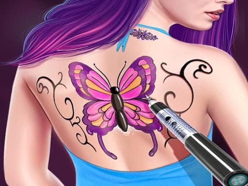 Tattoo Master- Tattoo Drawing &amp;Tattoo Maker online game screenshot - girls - Free online game