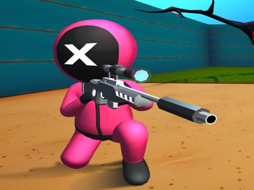 Captura de pantalla del juego Squid Sniper Challenge Game - shooting - Juego gratuito en línea