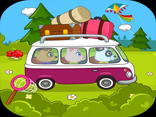 Kids camping game screenshot - hypercasual - Free online game