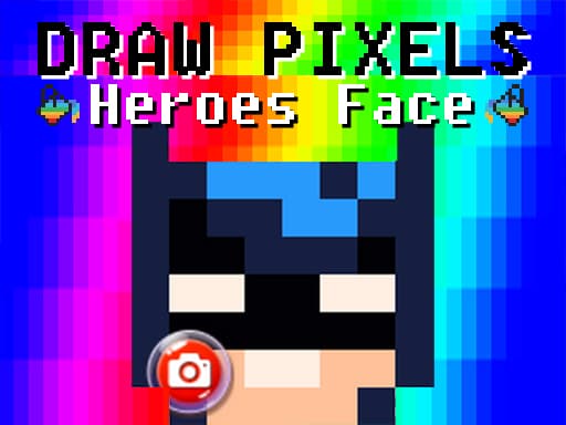 Draw Pixels Heroes Face game screenshot - action - Free online game