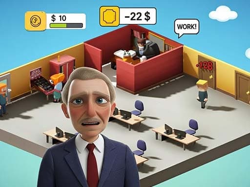 Captura de pantalla del juego Boss Office Life Simulator - arcade - Juego gratuito en línea