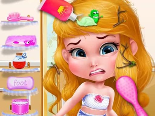 Messy Little Mermaid Makeover game screenshot - girls - Free online game