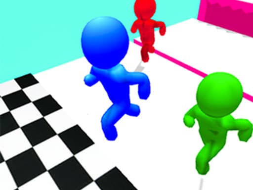 Captura de pantalla del juego Stickman Race 3D - sports - Juego gratuito en línea