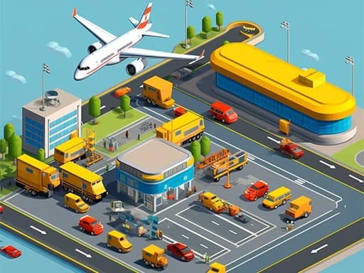 Taxi Empire Airport Tycoon game screenshot - hypercasual - Free online game