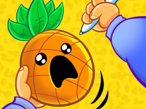 Pineapple Pen - Arcade game screenshot - soccer - Free online game