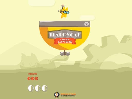 Captura de pantalla del juego FlappyCat Crazy Copters - clicker - Juego gratuito en línea