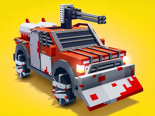 Zombie Derby: Blocky Roads game screenshot - action - Free online game