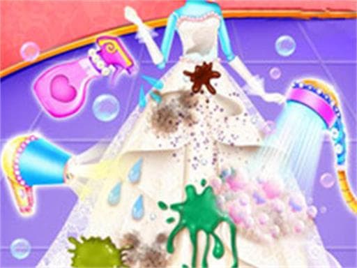 Captura de pantalla del juego Princess Wedding Cleaning Game - girls - Juego gratuito en línea