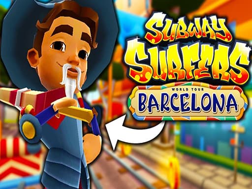 Subway Surfers Barcelona game screenshot - hypercasual - Free online game
