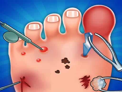 Doctor Foot Kids game screenshot - girls - Free online game