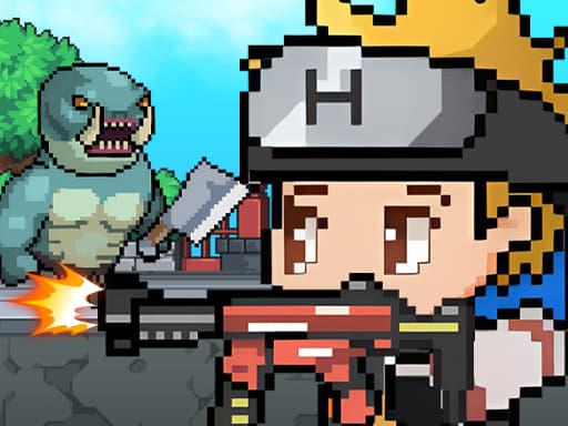 Mecha Shoot Pixel Rpg game screenshot - adventure - Free online game