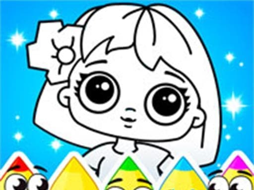 Captura de pantalla del juego Coloring Dolls Game - girls - Juego gratuito en línea