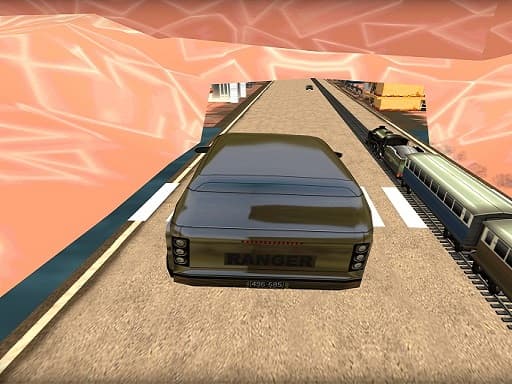 Captura de pantalla del juego Train vs Super Car Racing Game - racing - Juego gratuito en línea