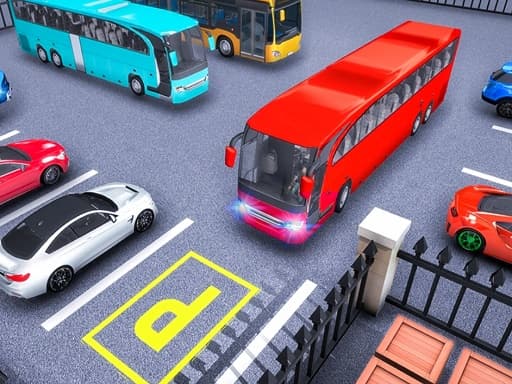 Real Bus Parking Oick and Drop game screenshot - action - Free online game