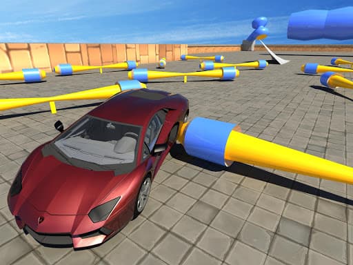 Captura de pantalla del juego Crash Stunts Demolition - racing - Juego gratuito en línea
