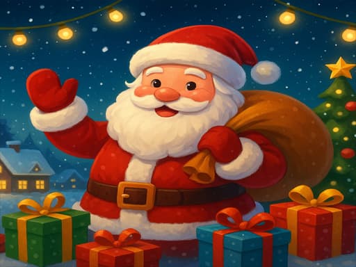Captura de pantalla del juego Santa  Collecting gifts - arcade - Juego gratuito en línea