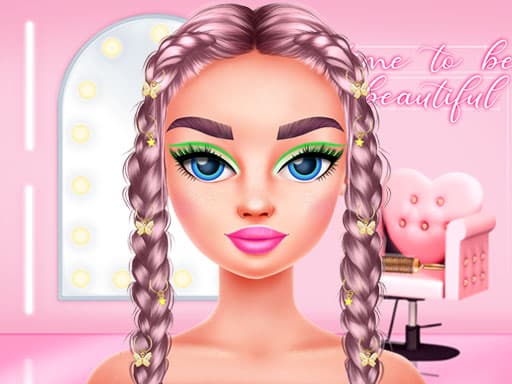 TikTok Braided Hairstyles game screenshot - girls - Free online game