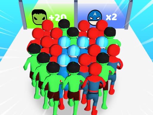 Count Masters Superhero game screenshot - arcade - Free online game