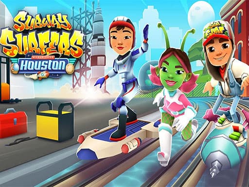 Captura de pantalla del juego Subway Surfers Houston - arcade - Juego gratuito en línea