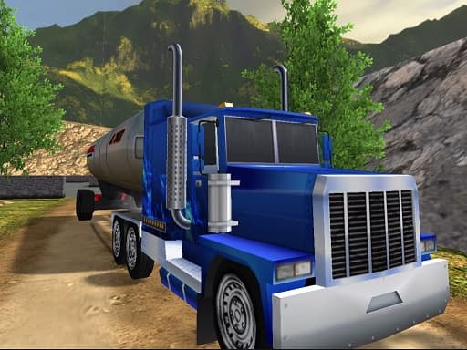 Oil Tank Truck Driving Sim game screenshot - action - Free online game