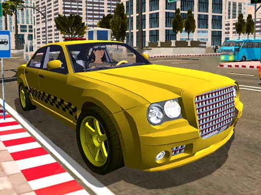 Taxi Simulator 3D game screenshot - action - Free online game