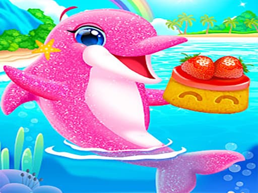 My Twin Dolphin Baby Care game screenshot - hypercasual - Free online game