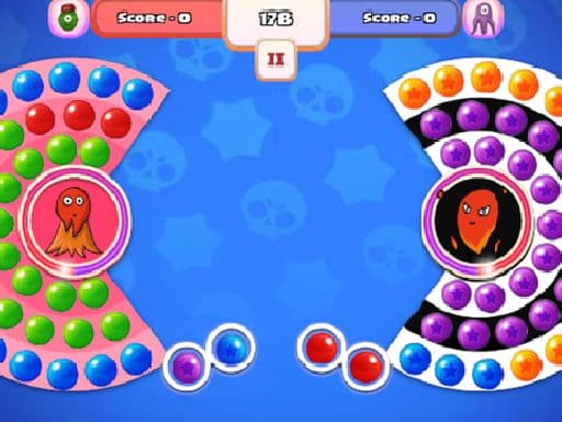Bubble War game screenshot - arcade - Free online game