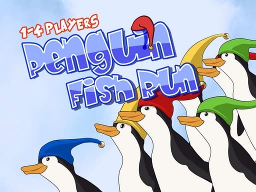 Penguin Fish Run游戏截图 - multiplayer - 免费在线游戏