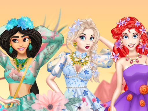Floral Outfit For The Princess game screenshot - hypercasual - Free online game
