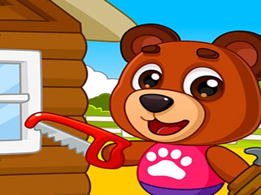 Kids Build House game screenshot - hypercasual - Free online game