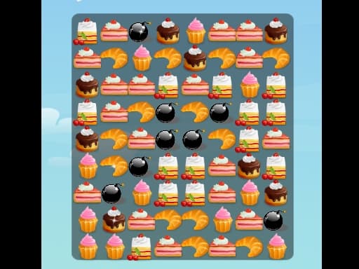 Match Cake 2D game screenshot - bejeweled - Free online game