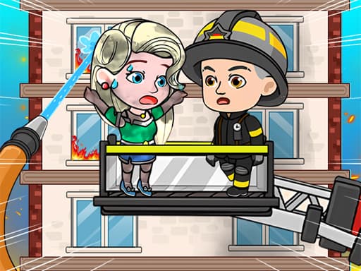 My Fire Station World game screenshot - hypercasual - Free online game