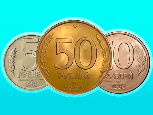 Merge the Coins: USSR! game screenshot - puzzles - Free online game