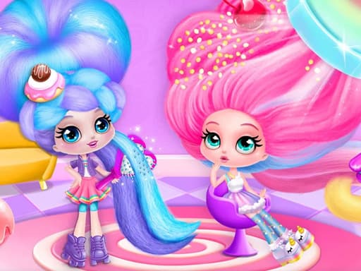 Cotton Candy Style Hair Salon game screenshot - girls - Free online game