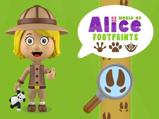 Captura de pantalla del juego World of Alice   Footprints - puzzles - Juego gratuito en línea