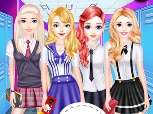 Girls School Fashion game screenshot - girls - Free online game
