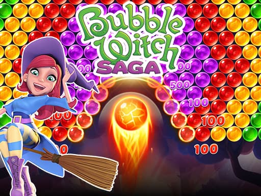 Captura de pantalla del juego Bubble Witch Saga - puzzles - Juego gratuito en línea