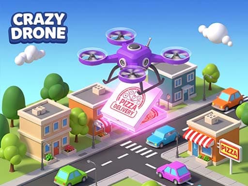 Crazy Drone Pizza Delivery game screenshot - arcade - Free online game