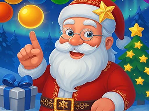 Captura de pantalla del juego Christmas Bubble Shooter Game - hypercasual - Juego gratuito en línea