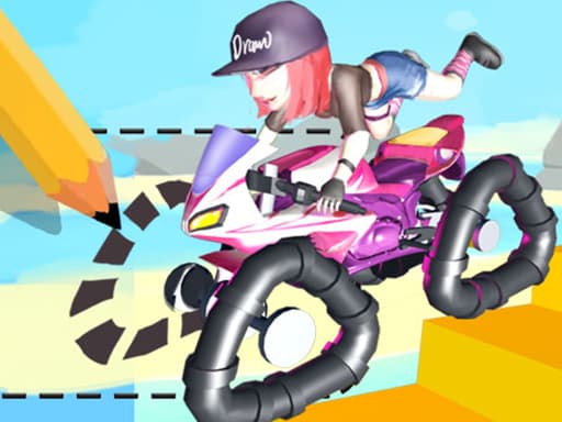 DRAWRIDER game screenshot - sports - Free online game
