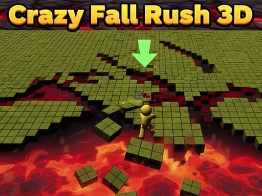 Crazy Fall Rush 3D game screenshot - arcade - Free online game