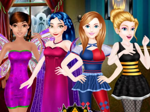 Royal Halloween Party Dress Up game screenshot - girls - Free online game