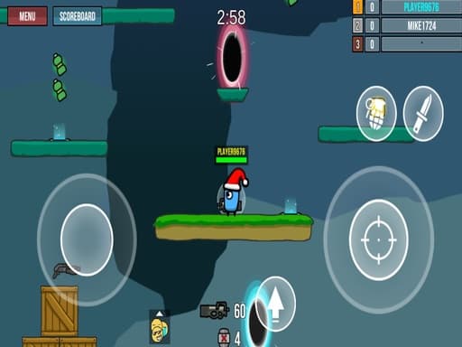 Funny War 2D game screenshot - multiplayer - Free online game